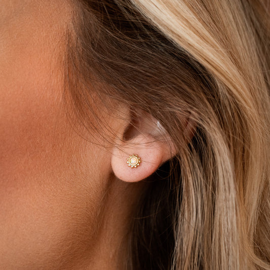 Sunburst Opal Studs