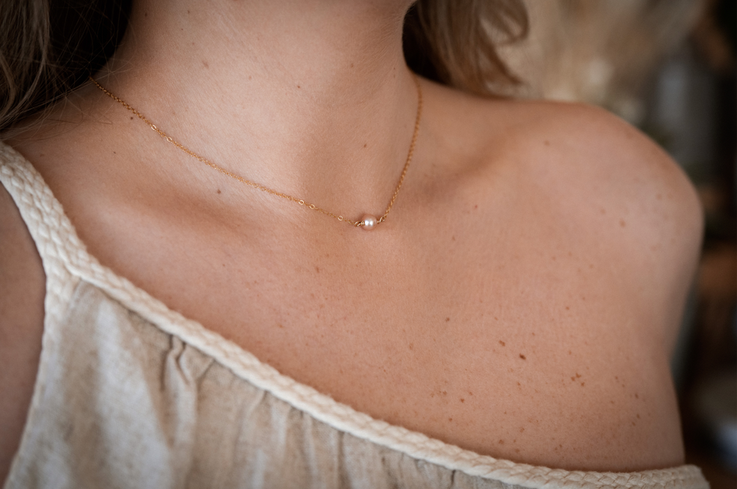 Tiny Pearl Necklace
