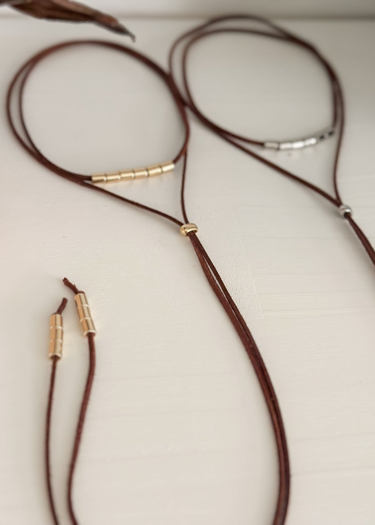The Bolita | Feminine Bolo Ties - Saddle Brown
