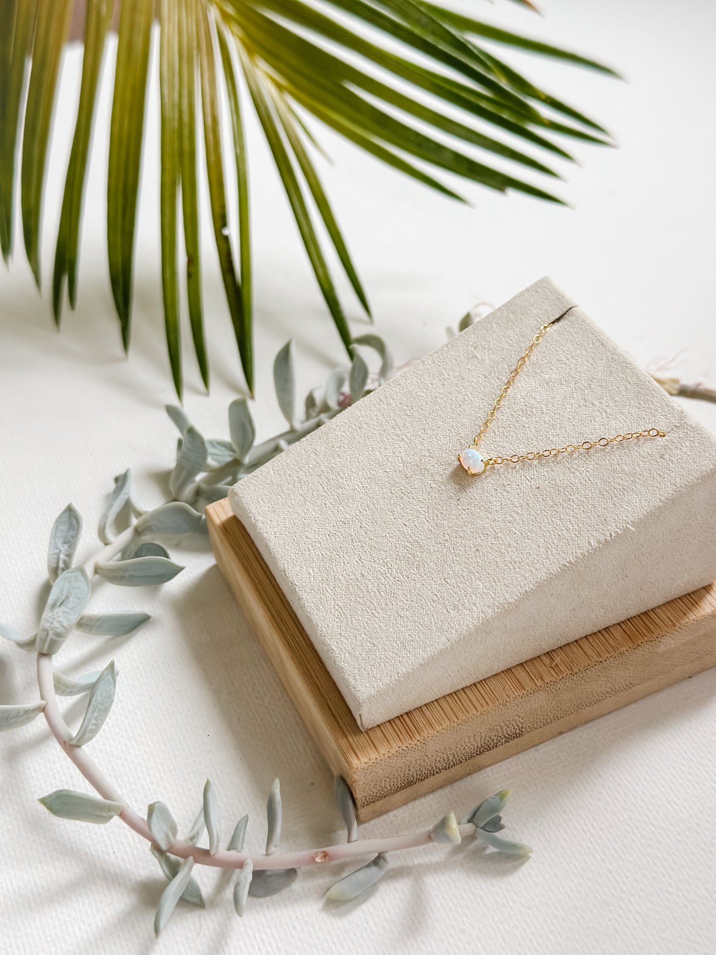 Tiny Opal Necklace