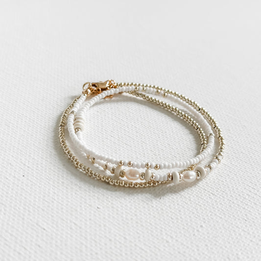 Summer Wrap Pearl Bracelet