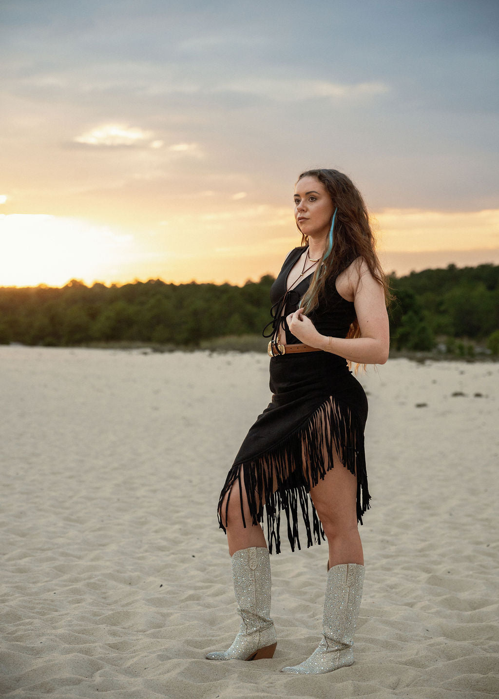 The Bolita | Feminine Bolo Ties - Saddle Brown