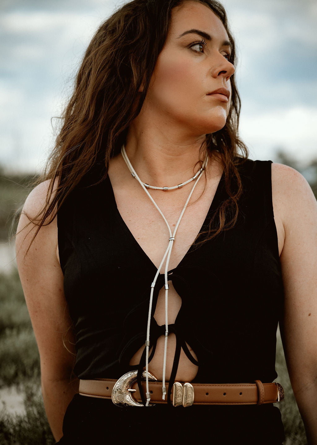 The Bolita | Feminine Bolo Ties - Western Ivory
