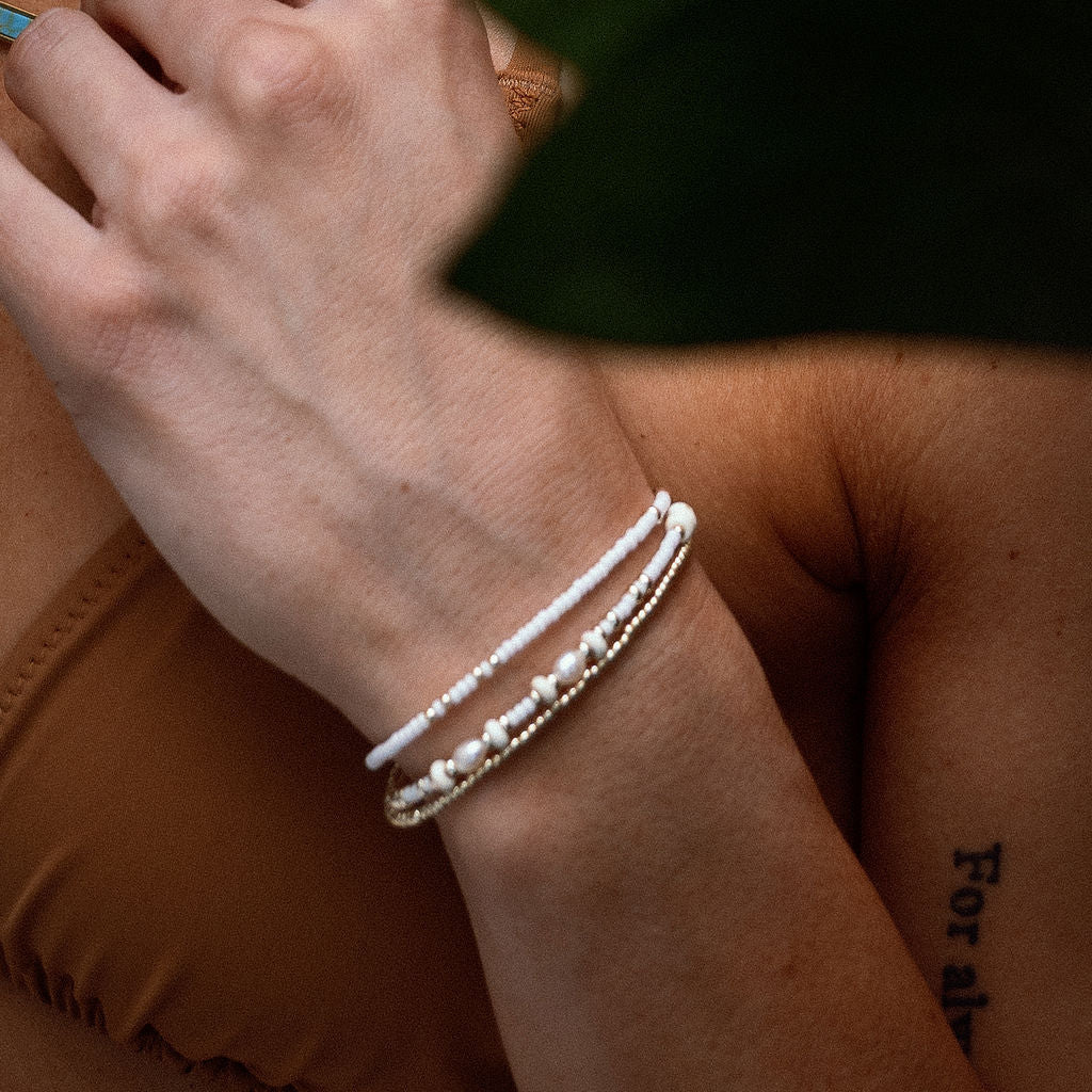Summer Wrap Pearl Bracelet