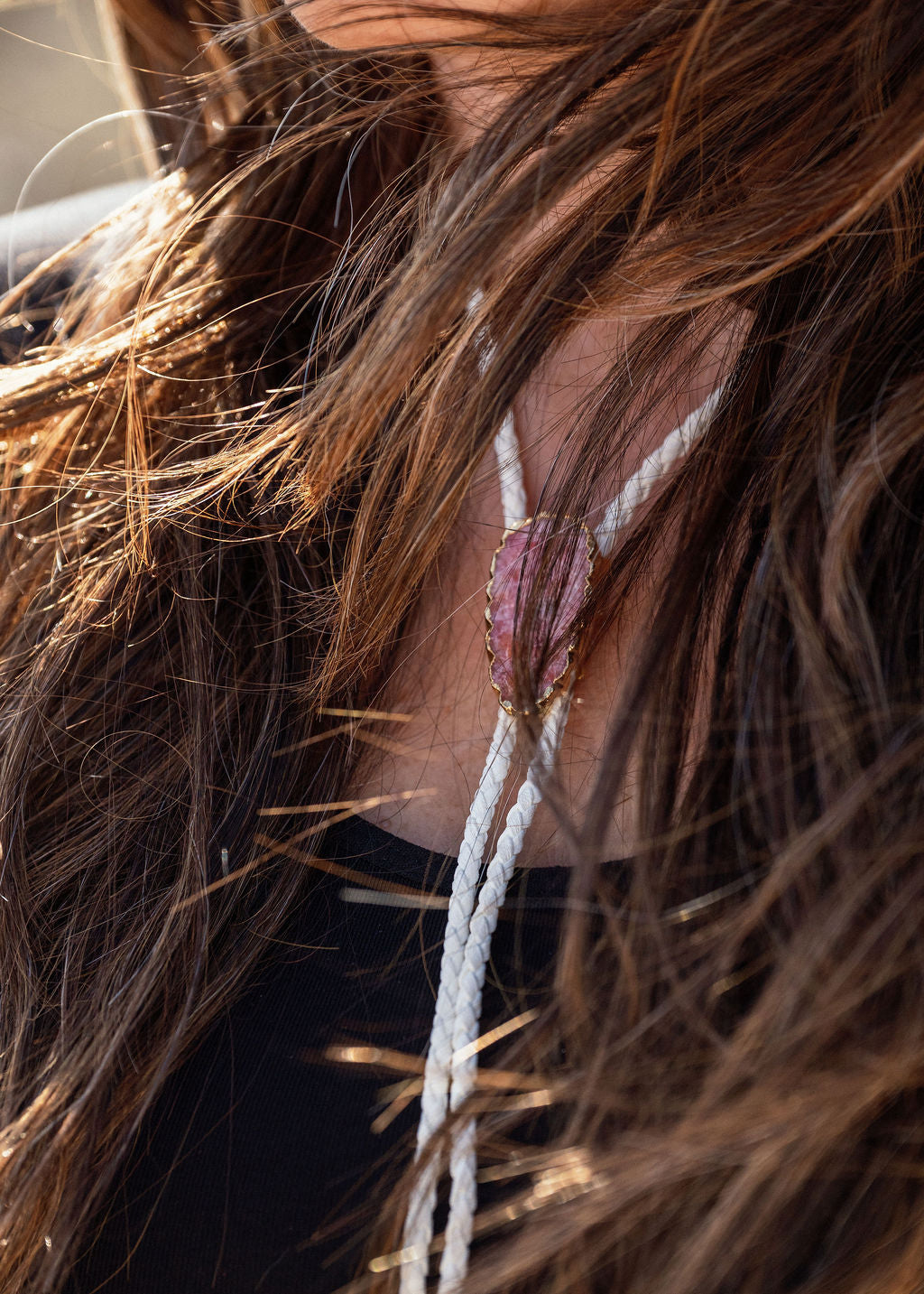 Sunstone Bolo Necklace