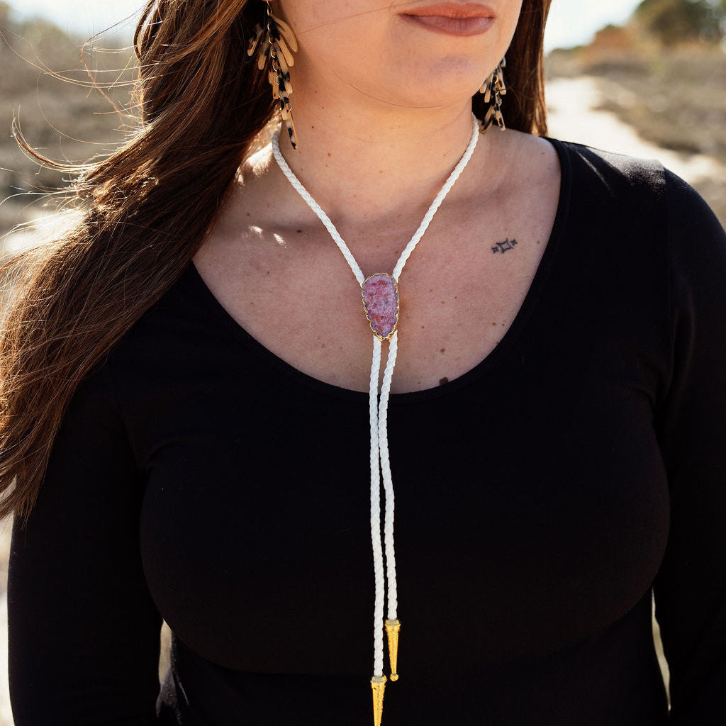 Sunstone Bolo Necklace